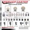 Service Caster 3 Nylon Wheel Swivel 7/16'' Grip Ring Stem Caster Set 2 Total Lock Brakes, 4PK SCC-GRTTL20S314-NYS-716138-2-S-2 - alternate 2